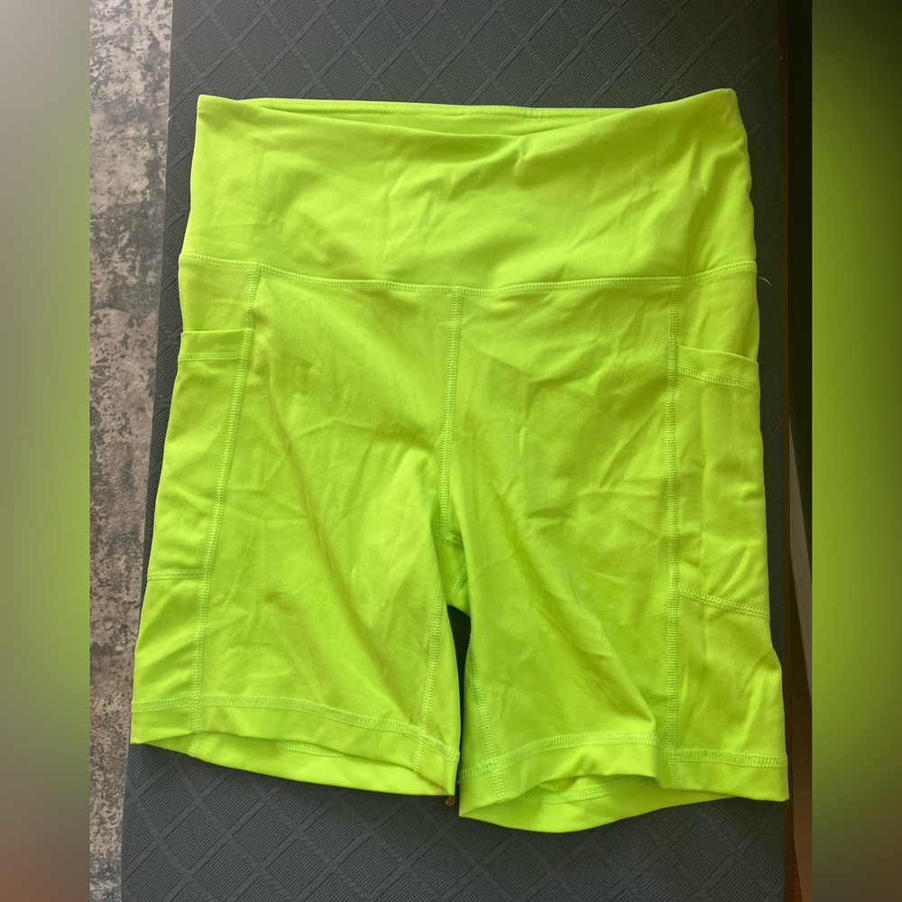 Lime Green Running Shorts